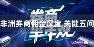 非洲券商佣金深度 关键五问